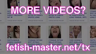 Japanese Asian Tongue Spit Face Nose Licking Sucking Kissing Handjob Fetish - Back at fetish-master.net